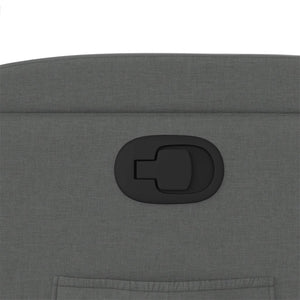 Fauteuil inclinable en tissu gris foncé