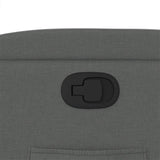 Fauteuil inclinable en tissu gris foncé