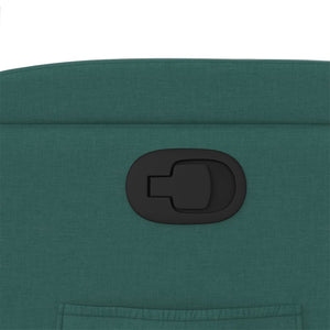 Fauteuil inclinable Vert foncé Tissu
