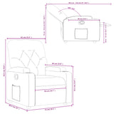 Fauteuil inclinable Vert foncé Tissu