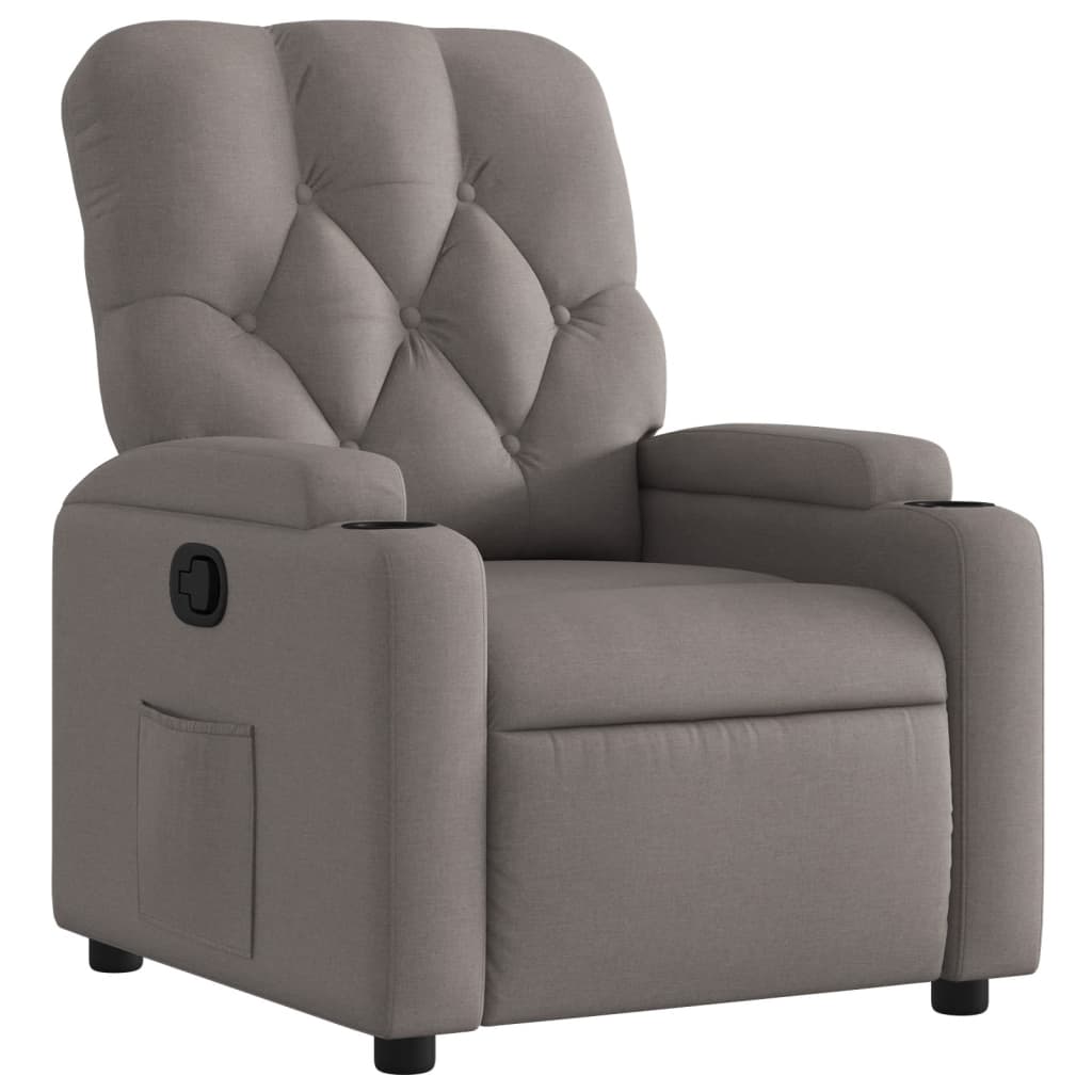 Fauteuil inclinable Taupe Tissu