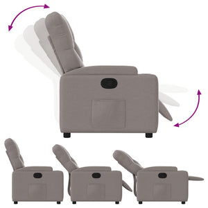 Fauteuil inclinable Taupe Tissu