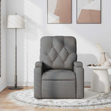 Fauteuil de massage inclinable Gris foncé Tissu