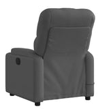 Fauteuil de massage inclinable Gris foncé Tissu