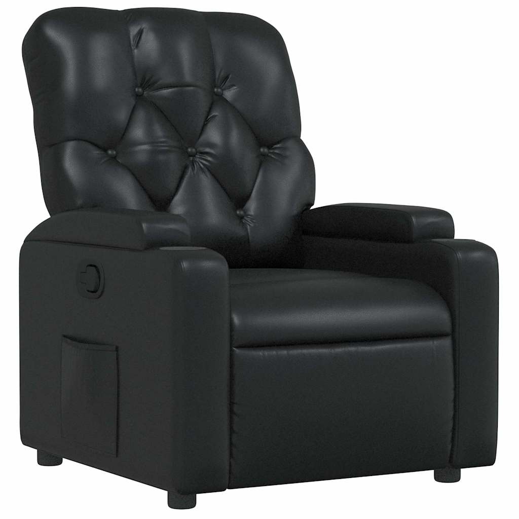 Fauteuil inclinable Noir Similicuir