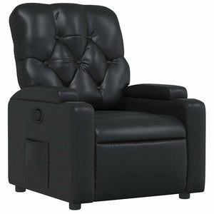 Fauteuil inclinable Noir Similicuir