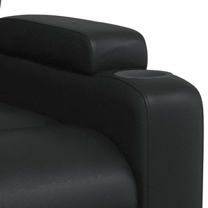 Fauteuil inclinable Noir Similicuir