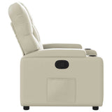 Fauteuil inclinable Crème Similicuir
