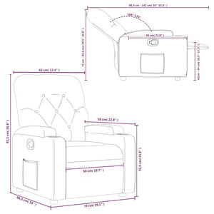Fauteuil inclinable Rouge Similicuir