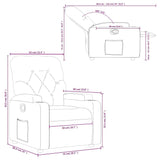 Fauteuil inclinable Rouge Similicuir