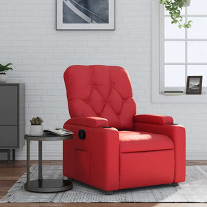 Fauteuil inclinable Rouge Similicuir