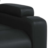 Fauteuil de massage inclinable Noir Similicuir