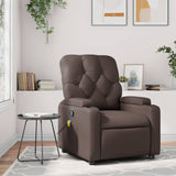Fauteuil de massage inclinable Marron Similicuir
