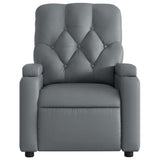 Fauteuil de massage inclinable Gris Similicuir