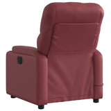 Fauteuil de massage inclinable Rouge bordeaux Similicuir