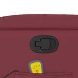 Fauteuil de massage inclinable Rouge bordeaux Similicuir