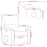 Fauteuil inclinable Noir Tissu