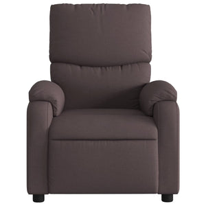 Fauteuil inclinable Marron foncé Tissu