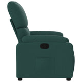 Fauteuil inclinable Vert foncé Tissu