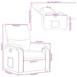 Fauteuil inclinable Vert foncé Tissu
