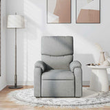 Fauteuil de massage inclinable Gris clair Tissu