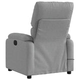 Fauteuil de massage inclinable Gris clair Tissu