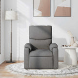Fauteuil de massage inclinable Gris foncé Tissu