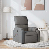 Fauteuil de massage inclinable Gris foncé Tissu