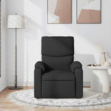 Fauteuil de massage inclinable Noir Tissu