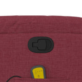 Fauteuil de massage inclinable Rouge bordeaux Tissu