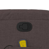 Fauteuil de massage inclinable Marron foncé Tissu