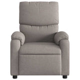 Fauteuil de massage inclinable Taupe Tissu