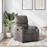 Fauteuil de massage inclinable Taupe Tissu