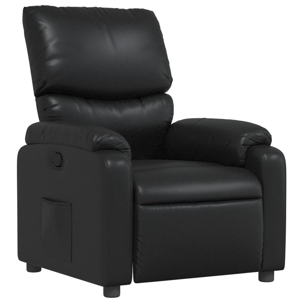 Fauteuil inclinable Noir Similicuir