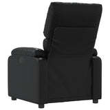Fauteuil inclinable Noir Similicuir