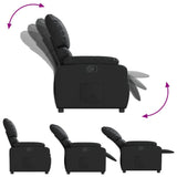 Fauteuil inclinable Noir Similicuir