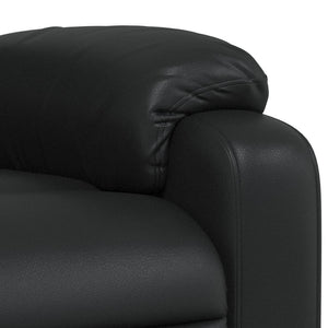 Fauteuil inclinable Noir Similicuir