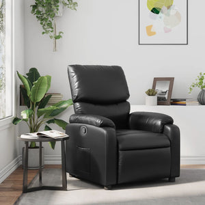 Fauteuil inclinable Noir Similicuir