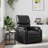 Fauteuil inclinable Noir Similicuir