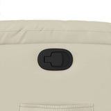 Fauteuil inclinable Crème Similicuir