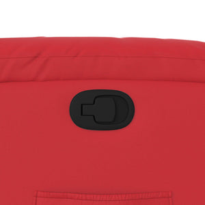 Fauteuil inclinable Rouge Similicuir
