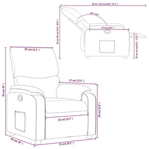 Fauteuil inclinable Rouge Similicuir