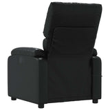Fauteuil de massage inclinable Noir Similicuir
