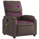 Fauteuil de massage inclinable Marron Similicuir