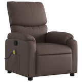 Fauteuil de massage inclinable Marron Similicuir