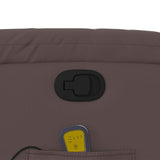 Fauteuil de massage inclinable Marron Similicuir