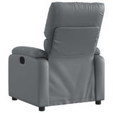 Fauteuil de massage inclinable Gris Similicuir
