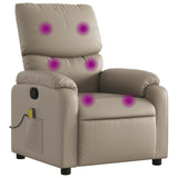 Fauteuil de massage inclinable Cappuccino Similicuir