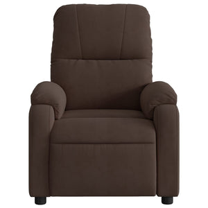 Fauteuil inclinable marron tissu microfibre