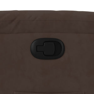 Fauteuil inclinable marron tissu microfibre